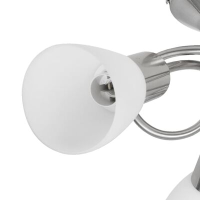 Candeeiro de teto com abajures de vidro para 3 lâmpadas