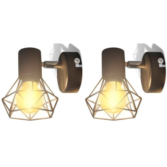 Conjunto de Parede de Estilo Industrial Preto
