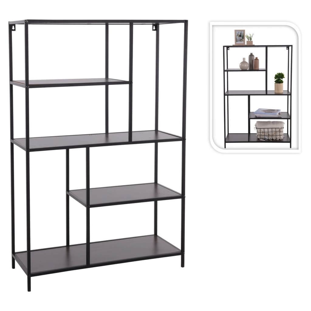 Estante H&S Collection 4-tier Standing 76x30x116 cm Black
