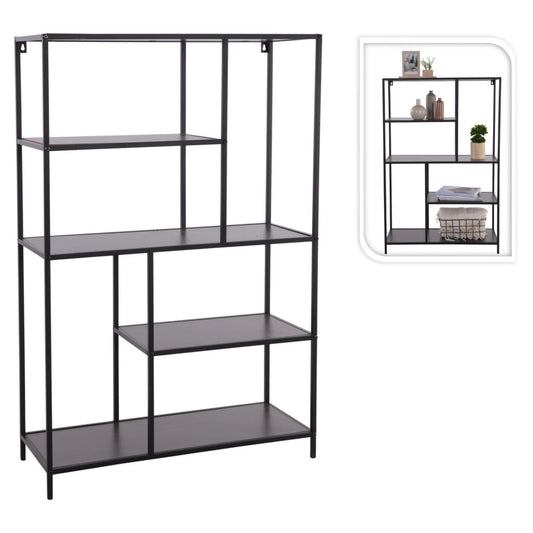 Estante H&S Collection 4-tier Standing 76x30x116 cm Black