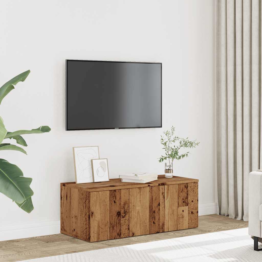 Móvel Tv 80X34X30 Cm Madeira Trabalhada