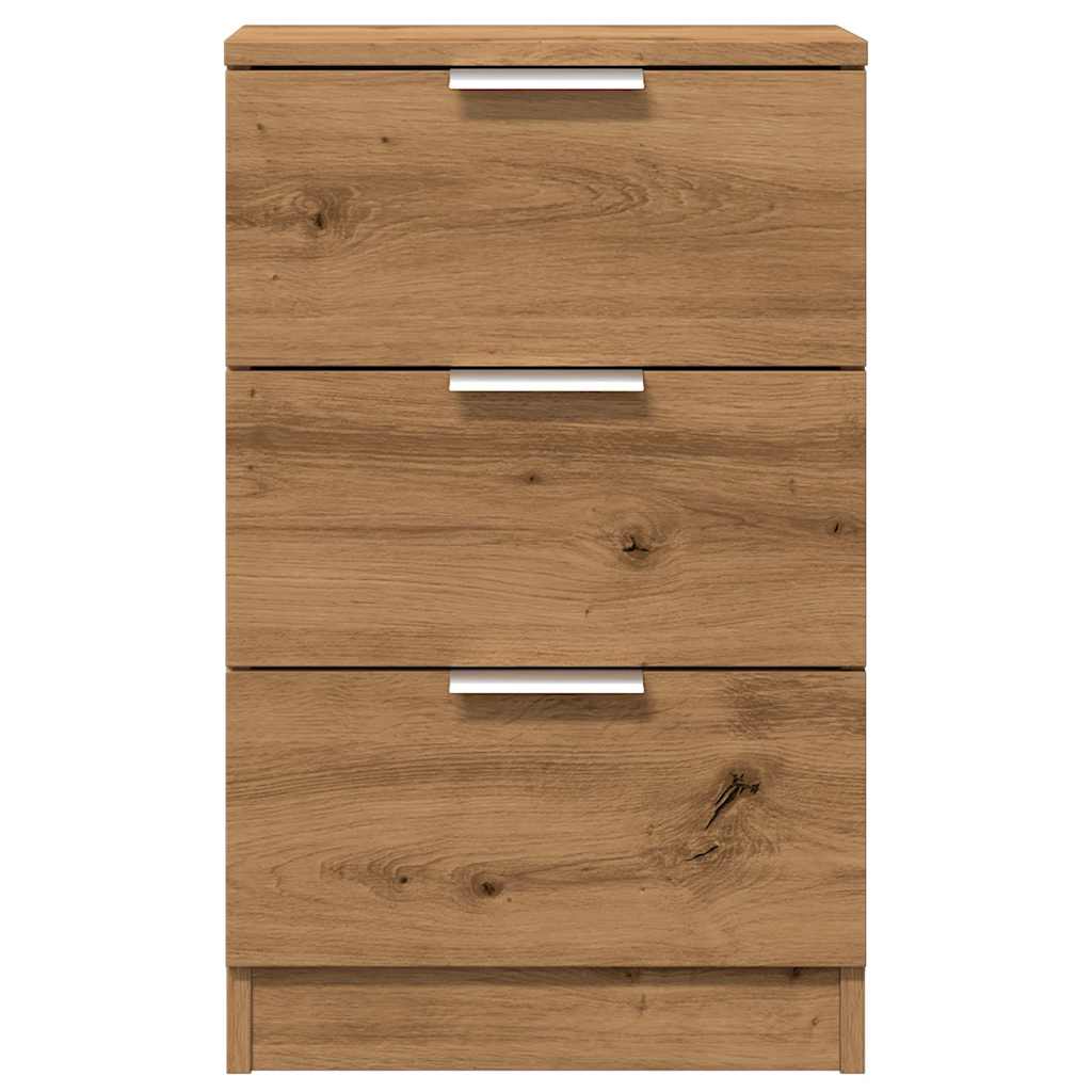 Mesa Cabeceira 40X36X65 Cm Derivados Madeira Carvalho Artisiano