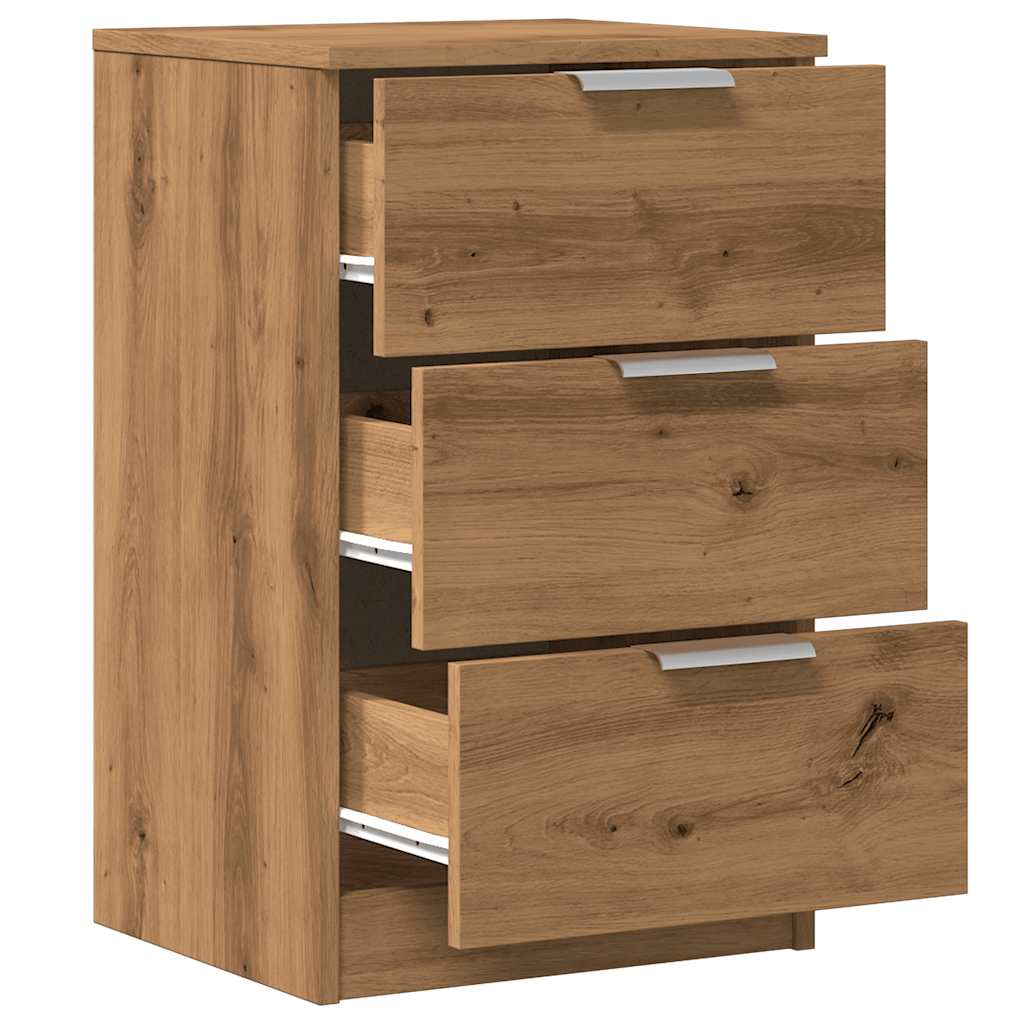 Mesa Cabeceira 40X36X65 Cm Derivados Madeira Carvalho Artisiano