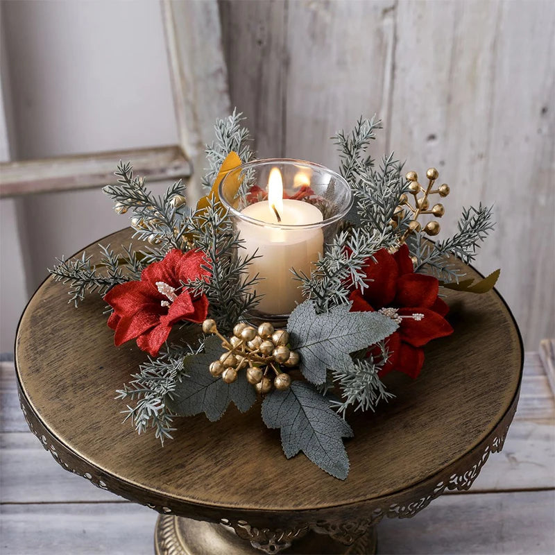 Castiçal coroa de Natal
