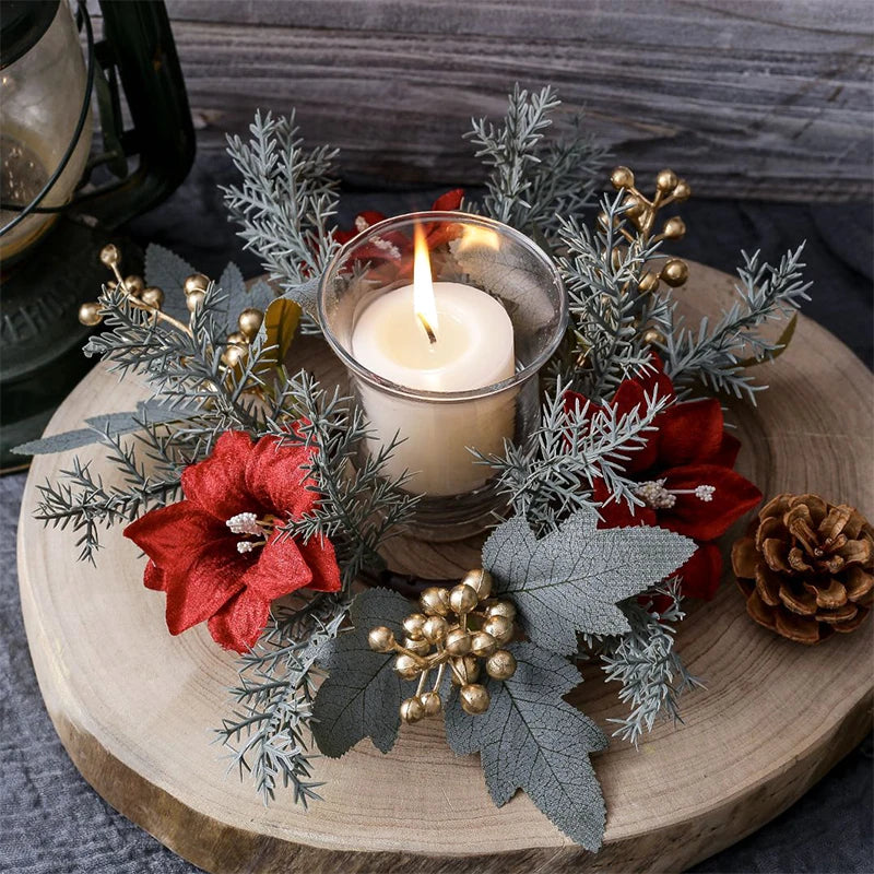 Castiçal coroa de Natal