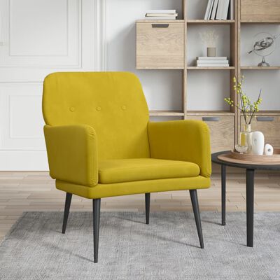 Cadeirão Amarelo 62x79x79 cm Velvet (Copiar)
