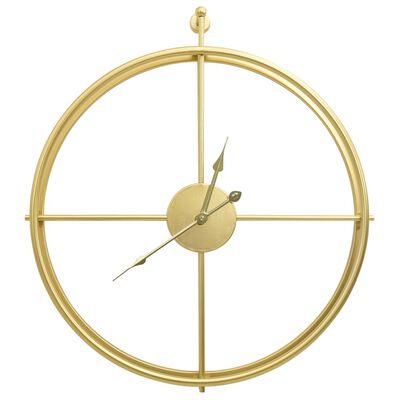 Relógio de parede 52 cm ferro dourado