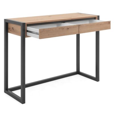 Finori Console Table "Denver 44" Artisan Oak and Anthracite Grey