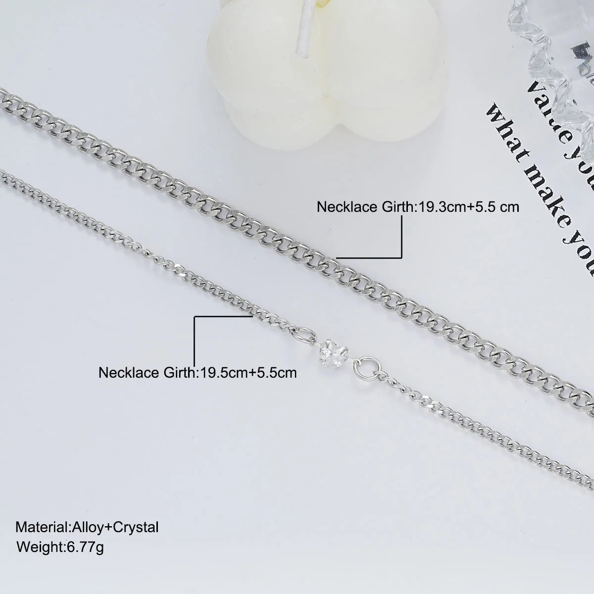 Pulseira de casal em aço inoxidável